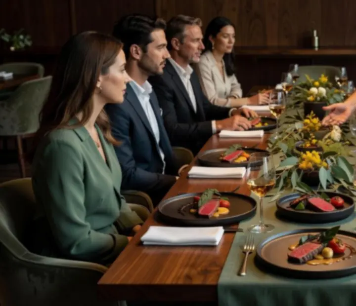 Plated contemporary Australian dishes arranged for a chef's table degustation at TheAceAndEmber.
